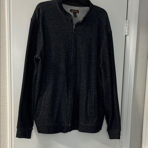 Tasso Elba Men's Charcoal Zip-Up Sweater